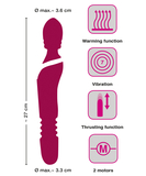 Javida Warming & Thrusting dvigubas vibratorius