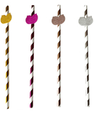 Little Genie Glitterati Boobie Party Cocktail Straws (8 pcs)