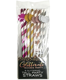 Little Genie Glitterati Boobie Party Cocktail Straws (8 pcs)