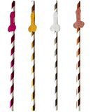 Little Genie Glitterati Penis Party Tall Cocktail Straws (8 pcs)