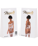 Mapale Chloe white lace two-piece lingerie set