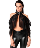 Noir Handmade Orgia F349 black sheer mesh bolero