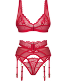 Obsessive Cupide red lingerie set