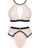 Obsessive Lilines light pink lingerie set