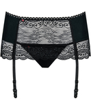 Obsessive Miamor black garter belt & string