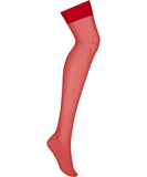 Obsessive S800 red suspender stockings