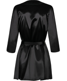 Obsessive Satinia black robe with string