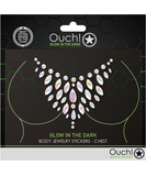 Ouch! Glow OU855 body jewelry sticker – cleavage