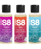 S8 scented massage oil set (3 x 50 ml)