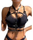 Subblime leatherette bralette harness