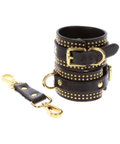 Taboom Vogue leatherette studded ankle cuffs