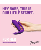 Teazers Triple Pleasure vibrators ar tālvadības pulti