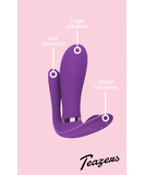 Teazers Triple Pleasure vibrators ar tālvadības pulti