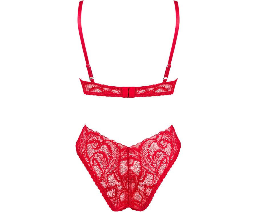 Obsessive Atenica Red Lace Lingerie Set Sexystyle Eu