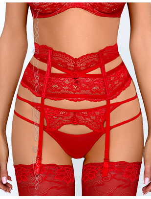 Axami Sexy Intense red garter belt