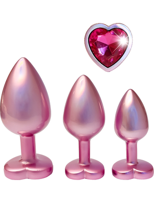 Dreamtoys Pearl Pink набор металлических анальных пробок