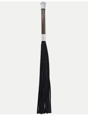 Let's Play suede whip with glass handle