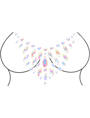 Ouch! Glow OU855 body jewelry sticker – cleavage