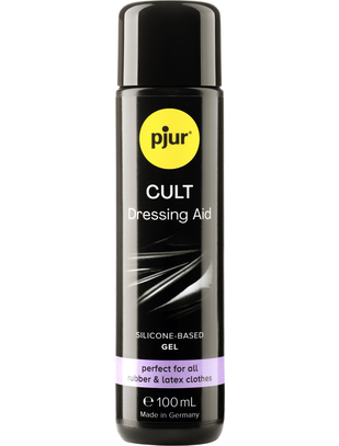 pjur Cult Dressing Aid gelis latekso drabužiams (100 ml)