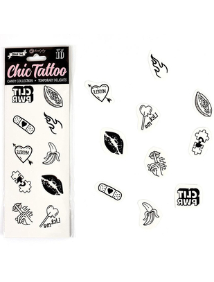 Secret Play Candy Collection Temporary Tattoos (10 pcs)