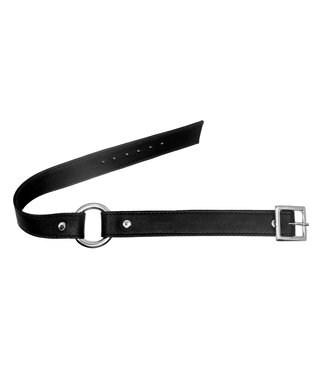 SEXYSTYLE black leather choker - Silver-colored
