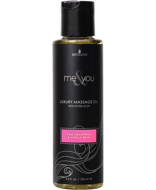 Sensuva Me & You массажное масло с афродизиаком (125 мл) - Pink grapefruit & vanilla