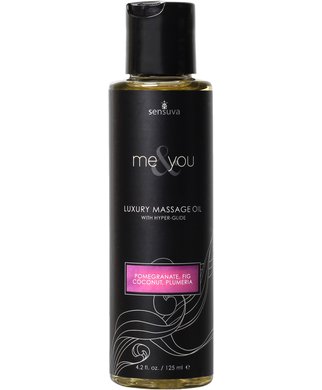 Sensuva Me & You afrodisiakum massaažiõli (125 ml) - Pomegranate, fig, coconut & plumeria