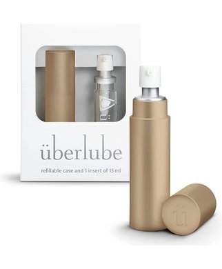 überlube Good-To-Go lubrikants (15 ml flakons + futrālis) - Zeltains